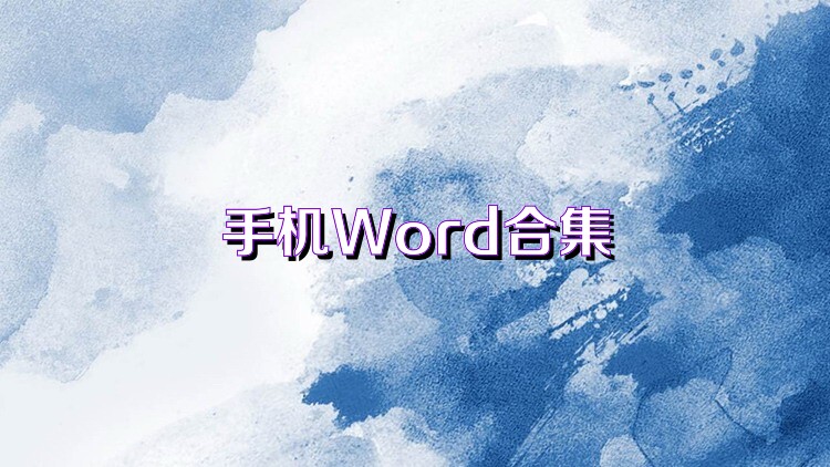 手机Word合集