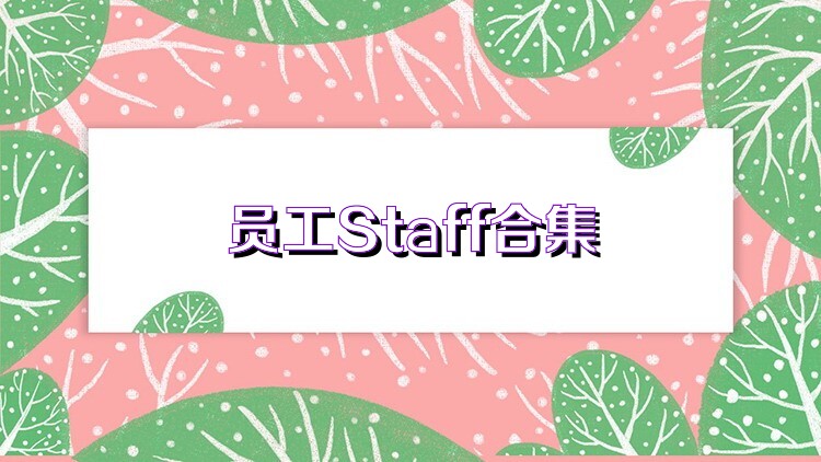 员工Staff合集