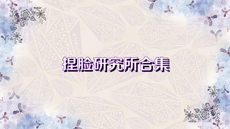 捏脸研究所合集