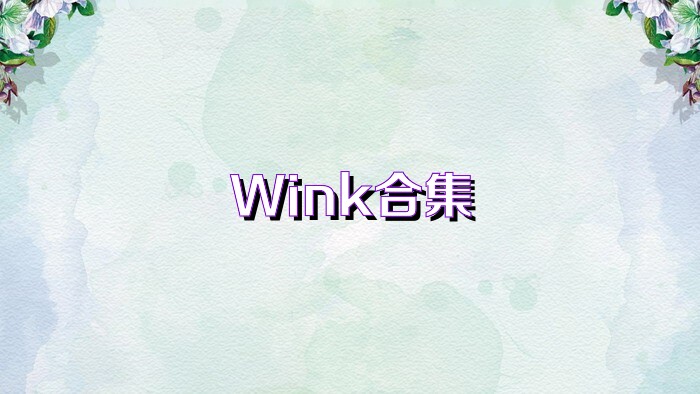 Wink合集