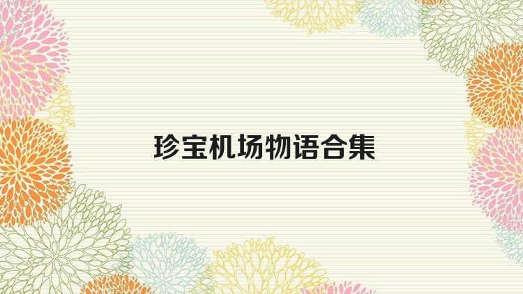 珍宝机场物语合集