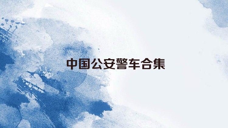 中国公安警车合集