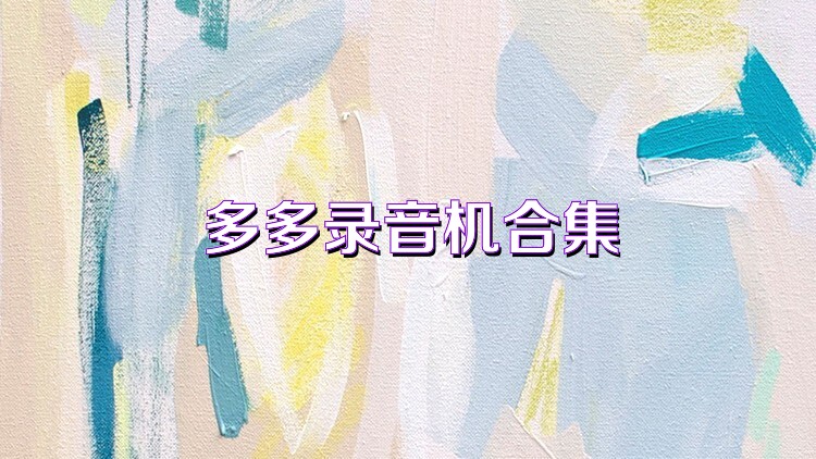 多多录音机合集