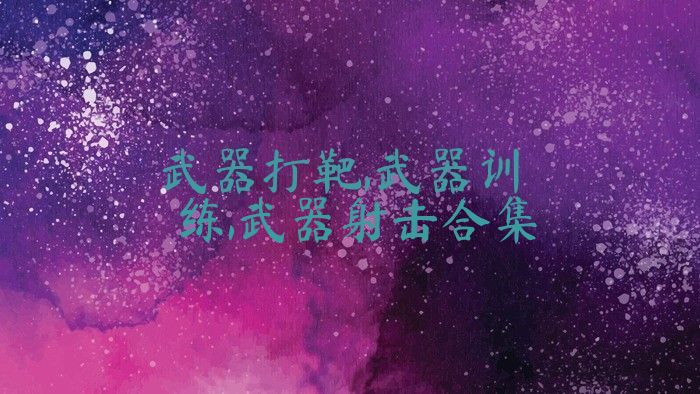 武器打靶,武器训练,武器射击合集