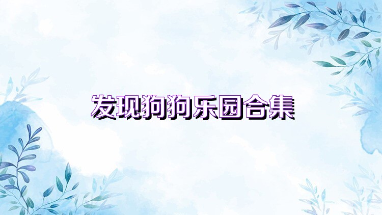 发现狗狗乐园合集