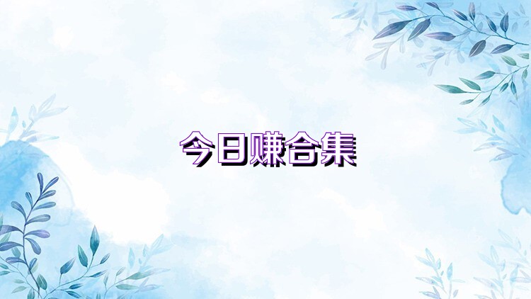 今日赚合集