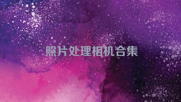 照片处理相机合集