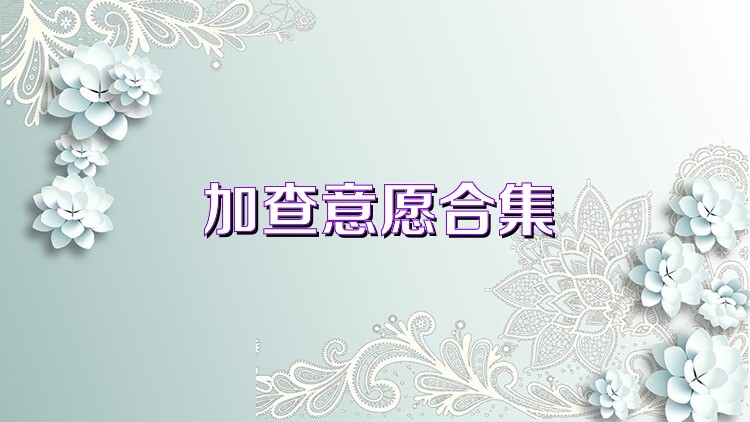 加查意愿合集
