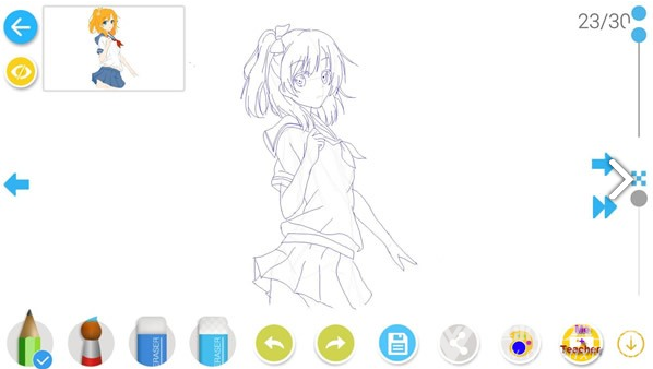 如何画漫画入口界面